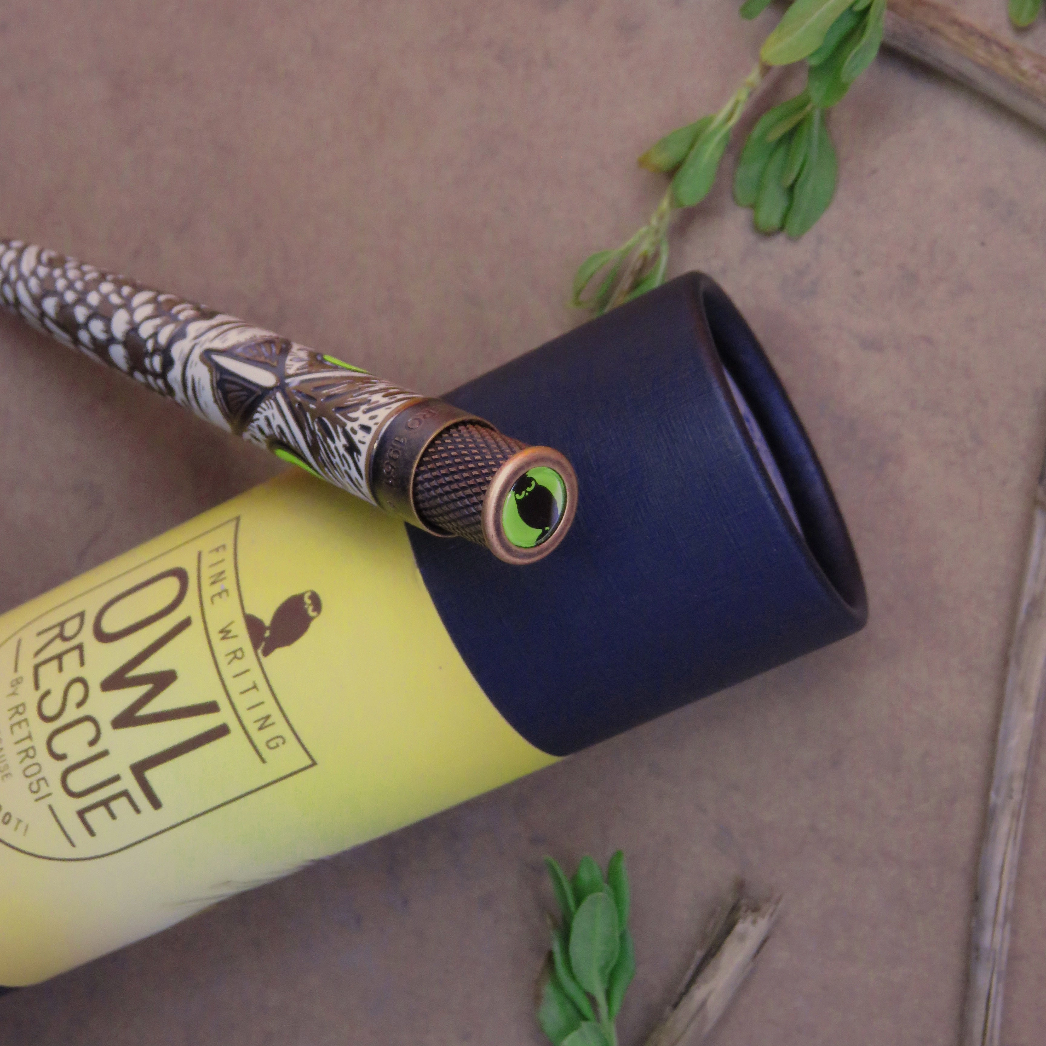 soft Retro 1951 Tornado Owl Rescue Rollerball Pen