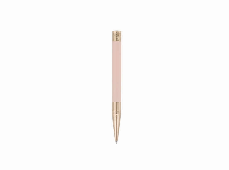 rubber St Dupont D-Initial Pastel Pink Ballpoint Pen