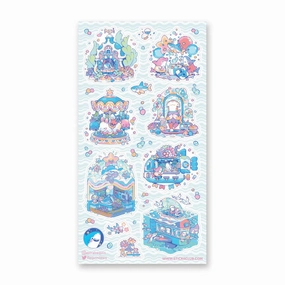 professional Stickii Wonderful World Of Sharks Sticker Sheet