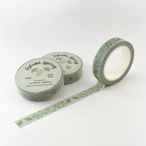 Sylvan Spring Green 10Mm Washi Tape waterproof