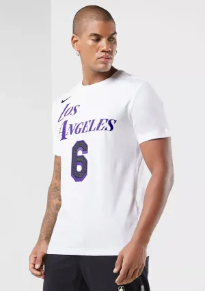 Nike Herren NBA T-Shirt LeBron James Los Angeles Lakers City Edition <br> DV5993 100