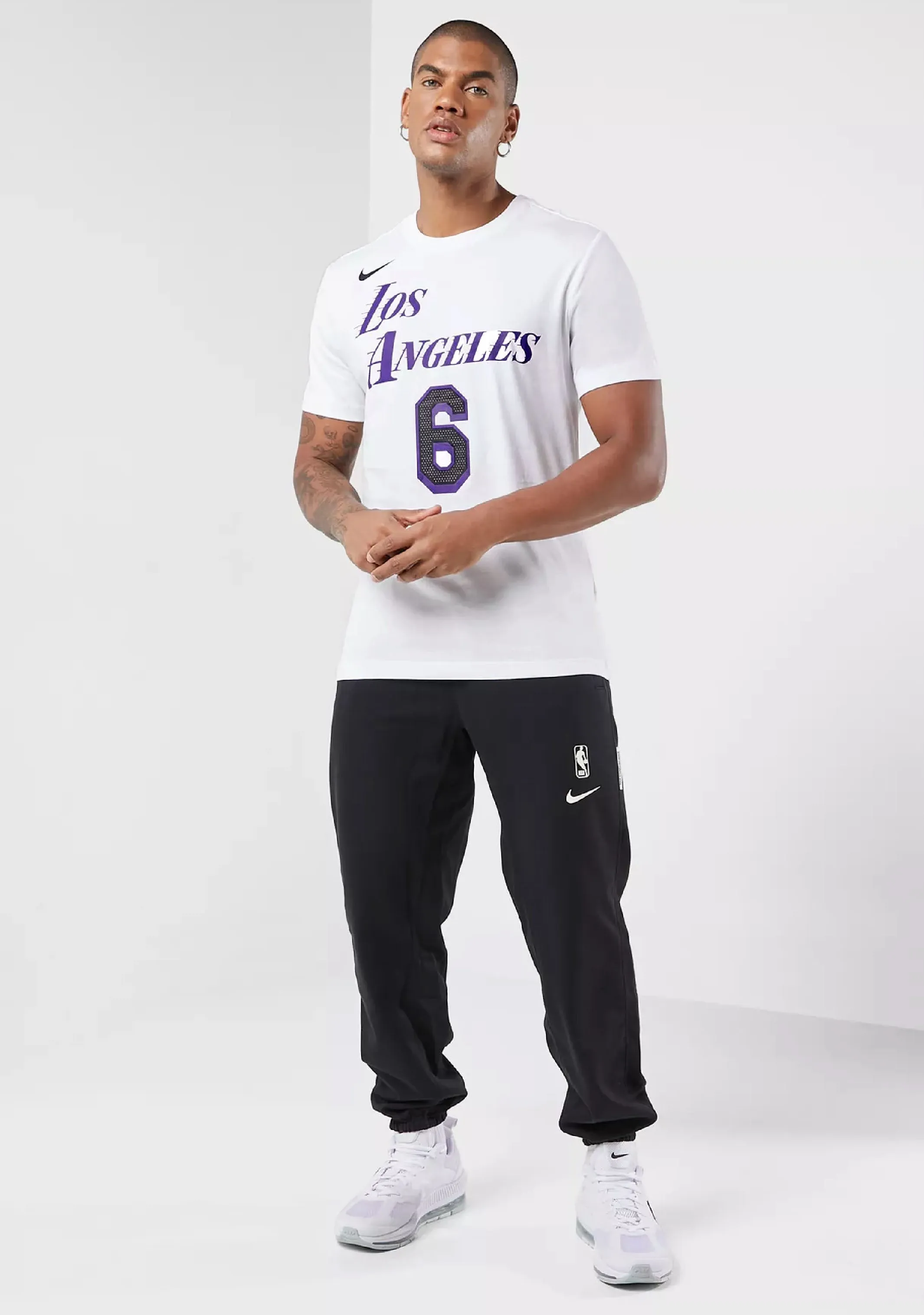 Nike Herren NBA T-Shirt LeBron James Los Angeles Lakers City Edition <br> DV5993 100