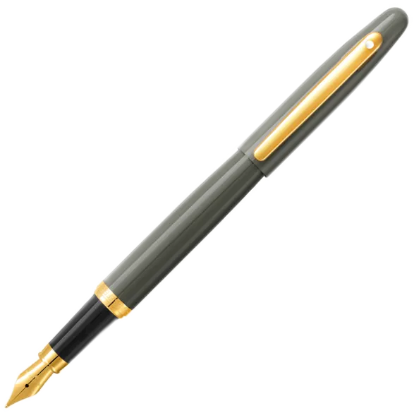 Sheaffer Vfm Light Gray And Pvd Gold Trim Fountain Pen modern