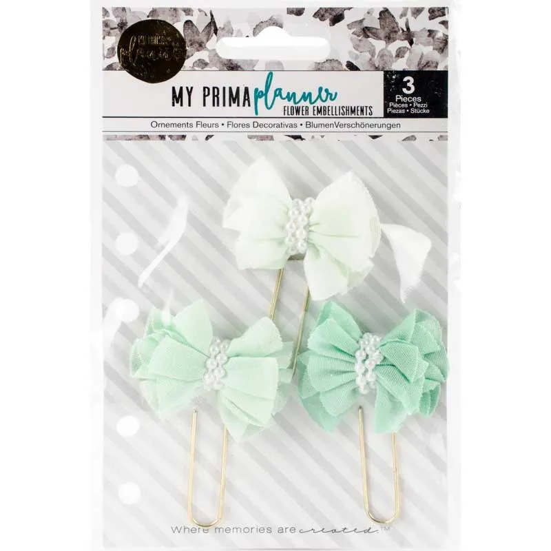 Soft Mint My Prima Planner Clips affordable
