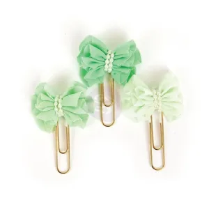warm Soft Mint My Prima Planner Clips