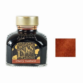 matte Diamine Bottled Ink 80Ml Guitar Cherry Sunburst
