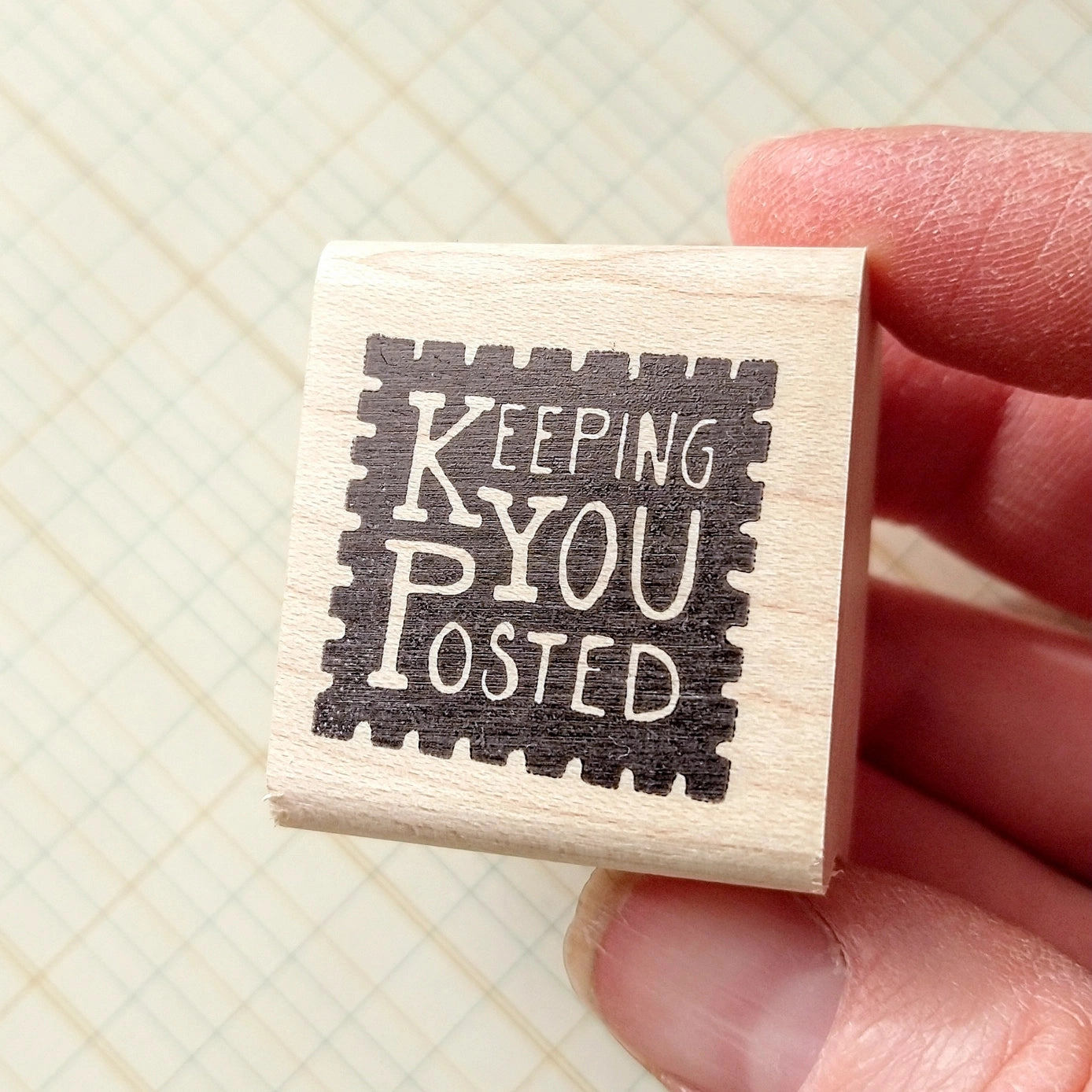 Keeping You Posted Rubber Stamp budget