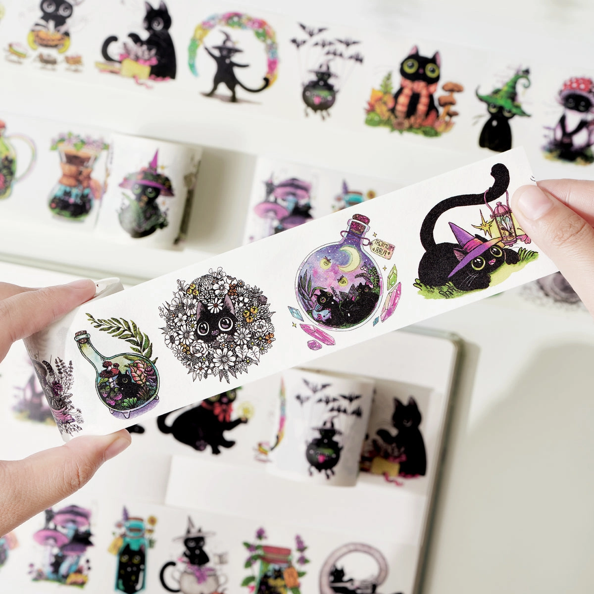 Midnight Mischief Washi Tape Sticker Set everyday