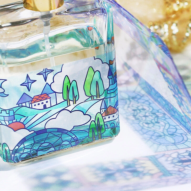 Stained Glass Castle Forest Clear Tape soft