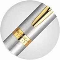 elegant Waterman Hemisphere Stainless Steel & Gold Ballpoint Pen