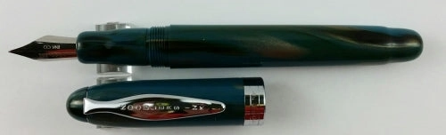 bronze metallic Noodler'S Ink Ahab Navajo Turquoise Flex Fountain Pen