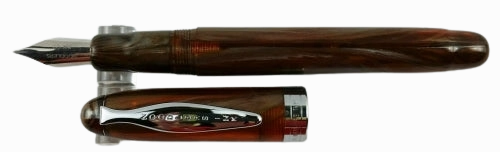 linen Noodler'S Ink Ahab Pima Tortoise Flex Fountain Pen