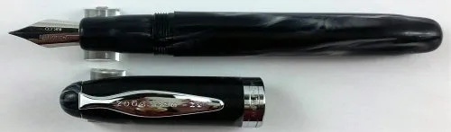 Noodler'S Ink Ahab Ivory Darkness Flex Fountain Pen plastic bundle