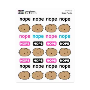 Nope Potato Planner Stickers bestselling