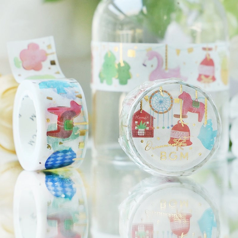 rugged trendy Nordic Miscellaneous Goods Washi Tape Foil Bgm
