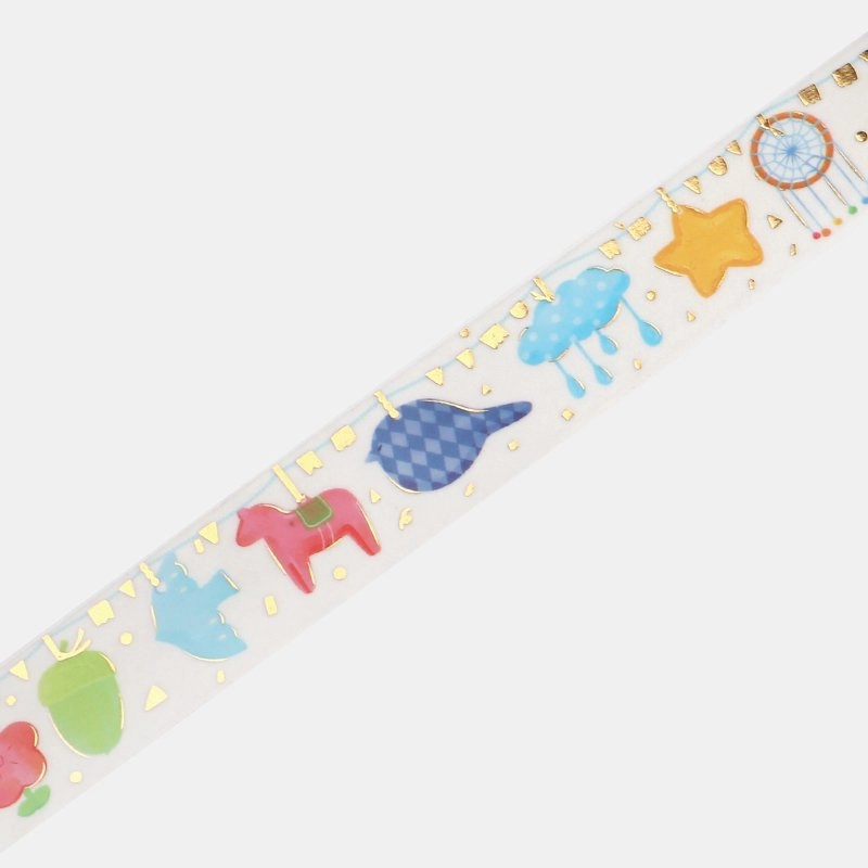 loose bold Nordic Miscellaneous Goods Washi Tape Foil Bgm