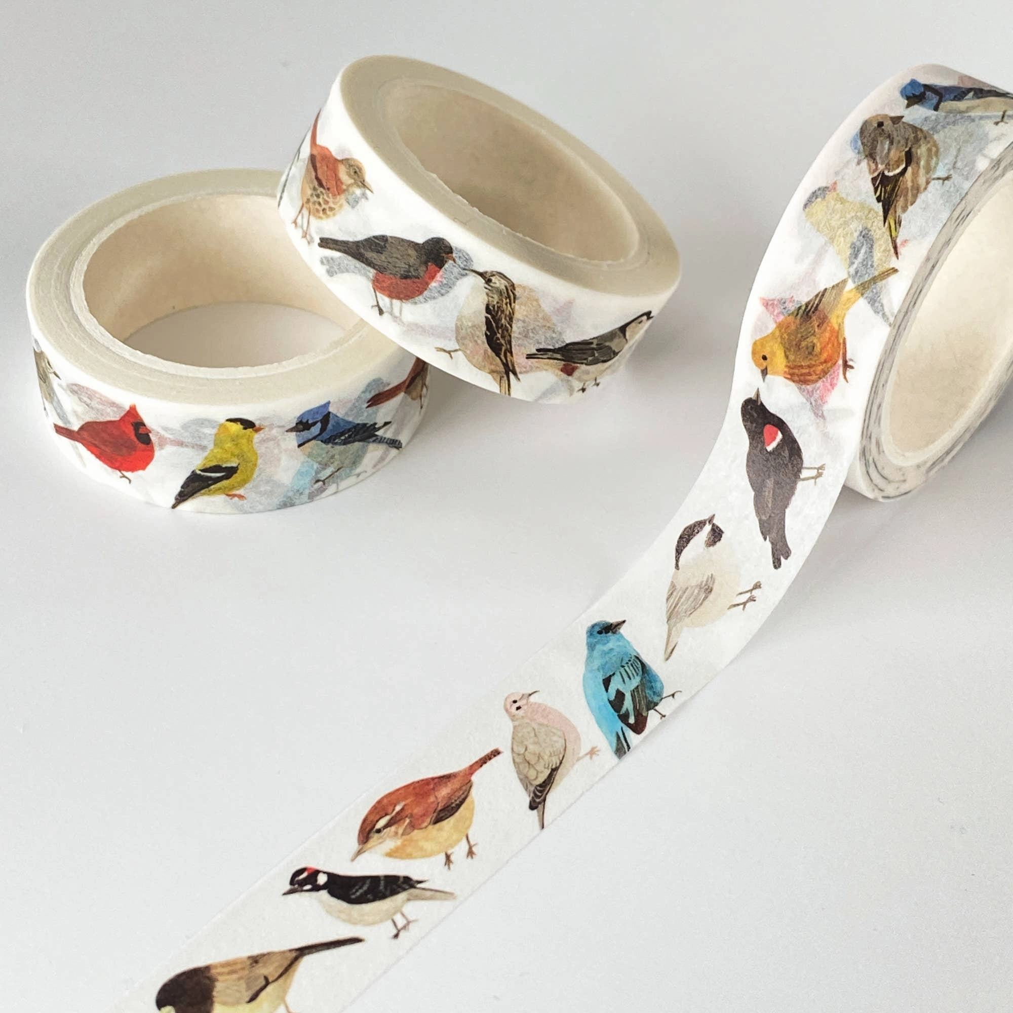 North American Birds Washi Tape strong handy