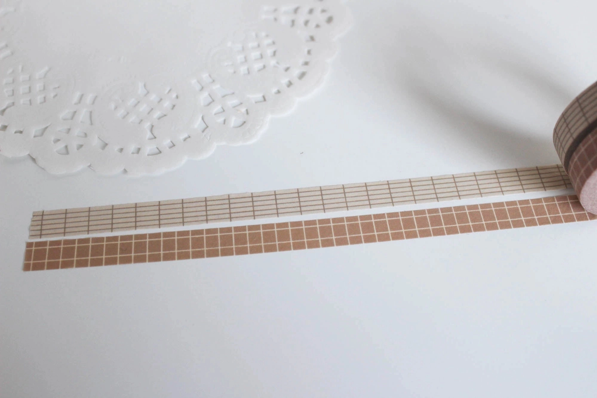 washable Note & Wish Parchment (Cream) Mini Grid Washi Tape