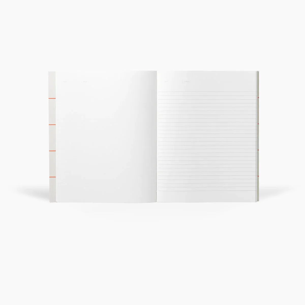 Notem Uma Flat Lay Notebook - Large, Light Gray, Blank And Lined musthave