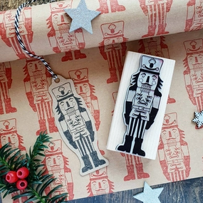 finest set Nutcracker Christmas Rubber Stamp