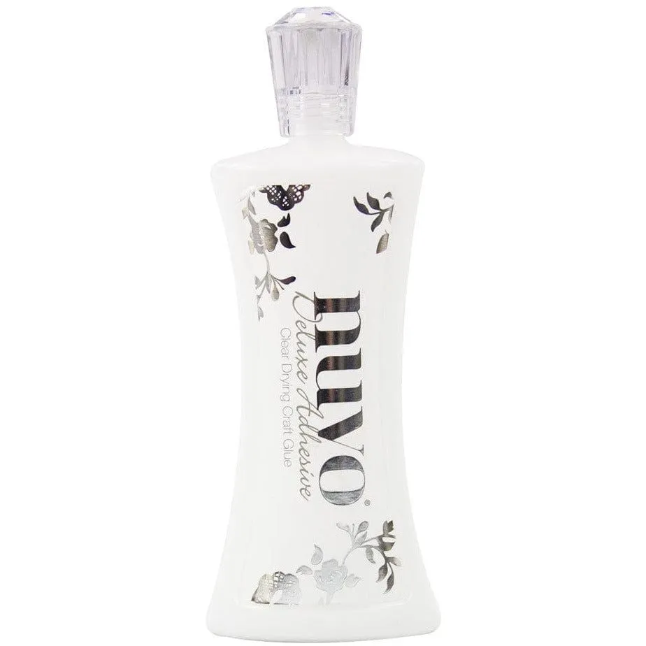 tall square Nuvo Deluxe Adhesive - Clear Drying Glue 4Oz. / 120Ml Large Bottle