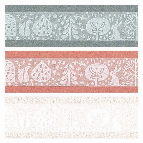 warm quickdry Oboro Forest White Washi Tape