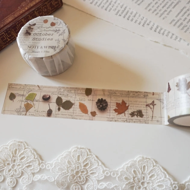 steel metal October Studies Washi Tape