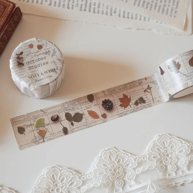 ceramic compact October Studies Washi Tape