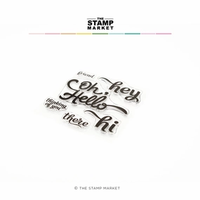 linen Oh Hello Stamp
