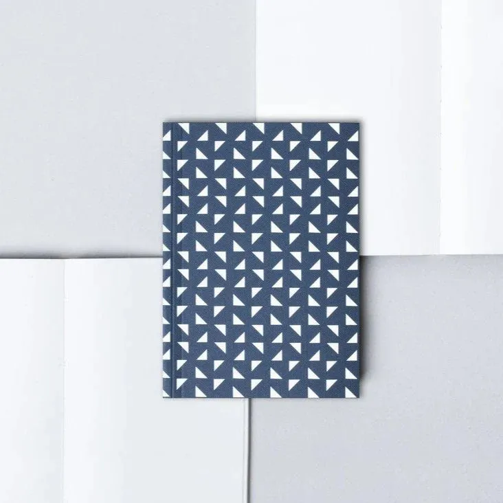 colorful giant Ola Pocket Flat Lay Notebook Massi Print In Navy - Plain