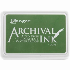 elegant Olive Ranger Archival Ink Pad #0