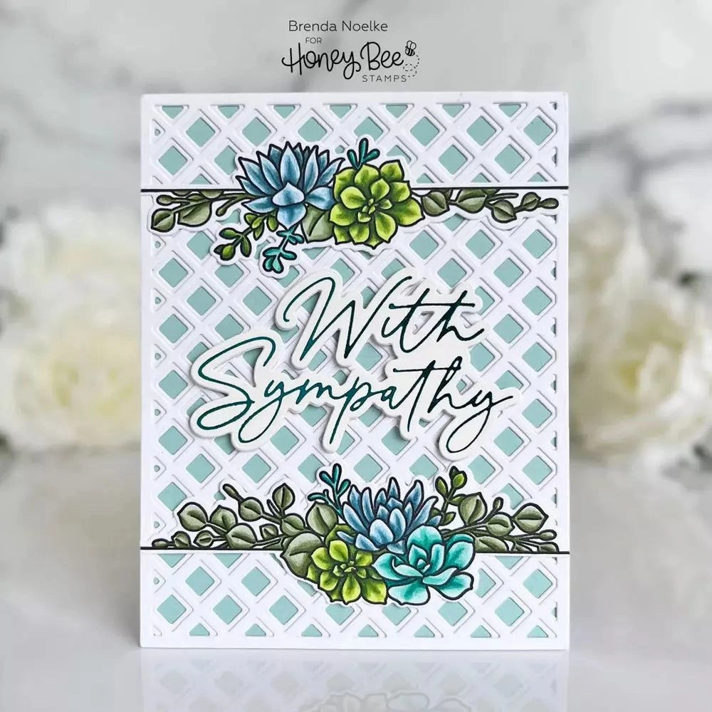 On The Line: Succulents - 5X6 Stamp Set - Retiring ceramic