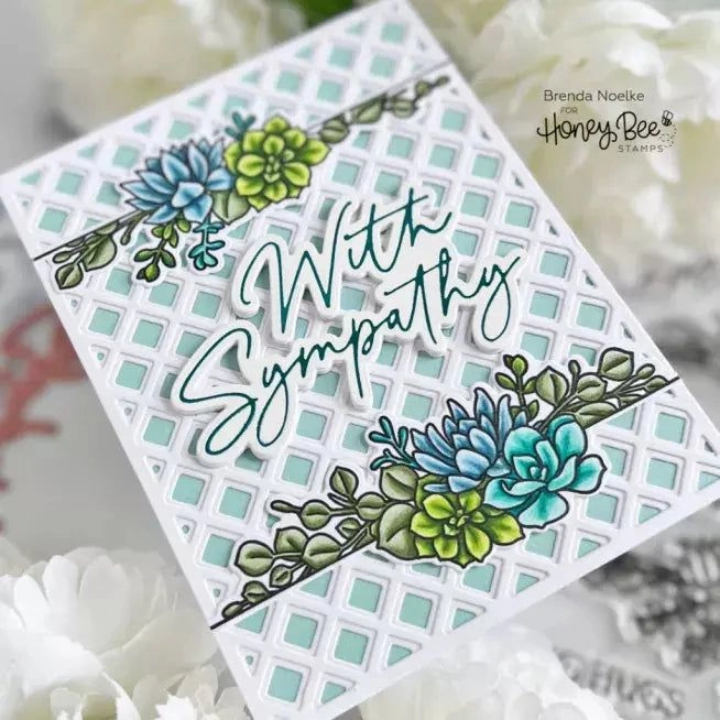 bulk vintage On The Line: Succulents - 5X6 Stamp Set - Retiring
