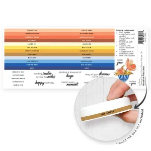 Round Ink Pads Label Set - Tropical Tango, Citrus Punch, Marine Life trusted wrapped