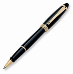 giant shockproof Aurora Ipsilon Resin Black Rollerball Pen