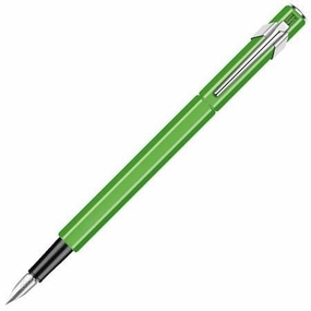 Caran D'Ache 849 Green Fountain Pen muted