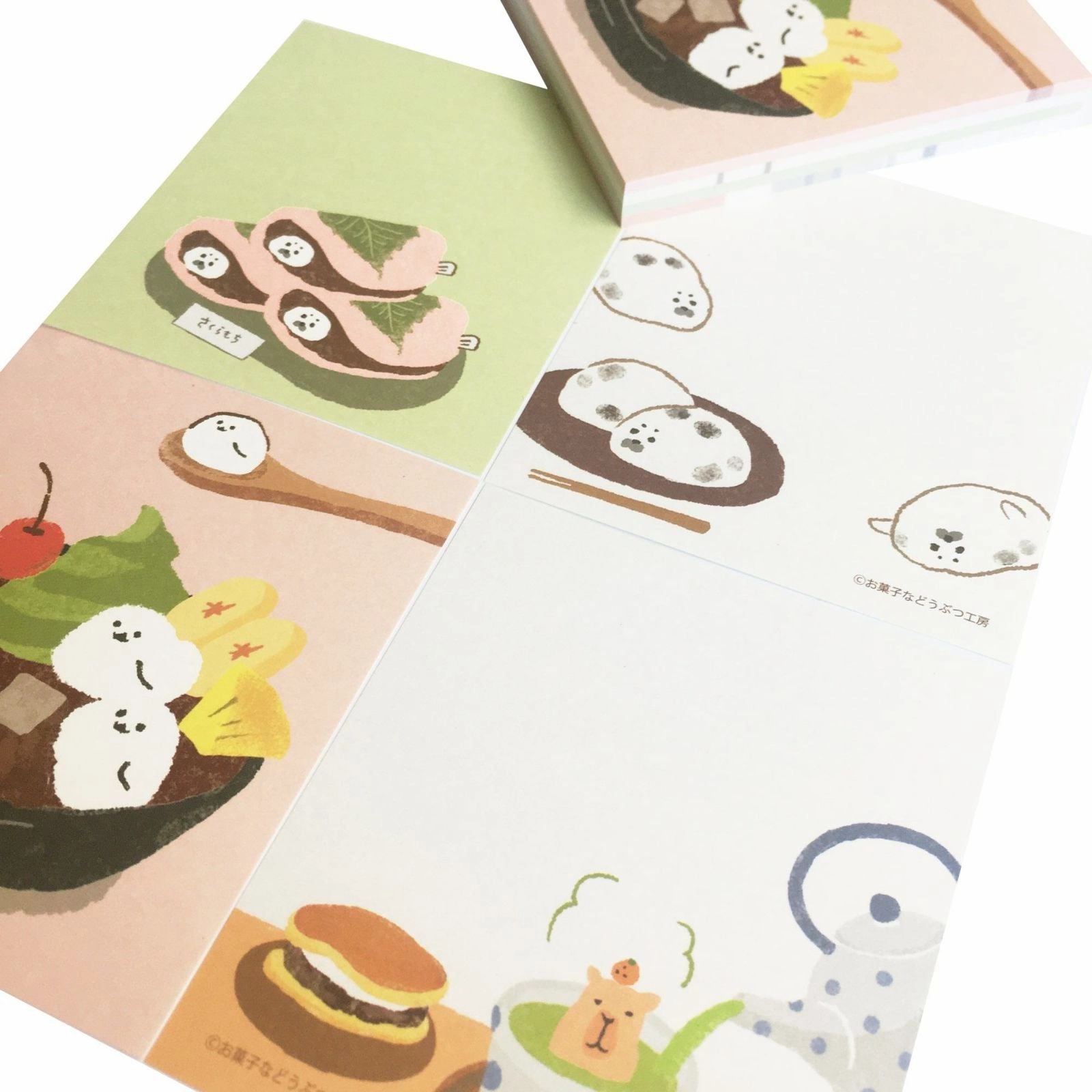 Japanese Sweets Memo Pad lightweight