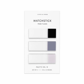 Matchstick Page Flag Set - Avant Garde/Fog/Aspen Vol 1E handy