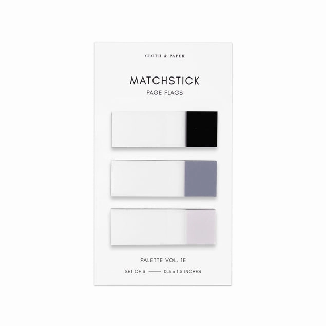 Matchstick Page Flag Set - Avant Garde/Fog/Aspen Vol 1E handy