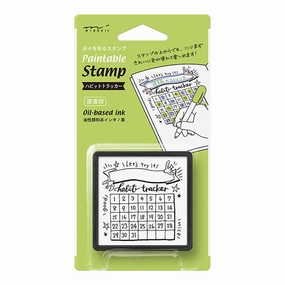 matte Midori Pre-Inked Stamp Habit Tracker