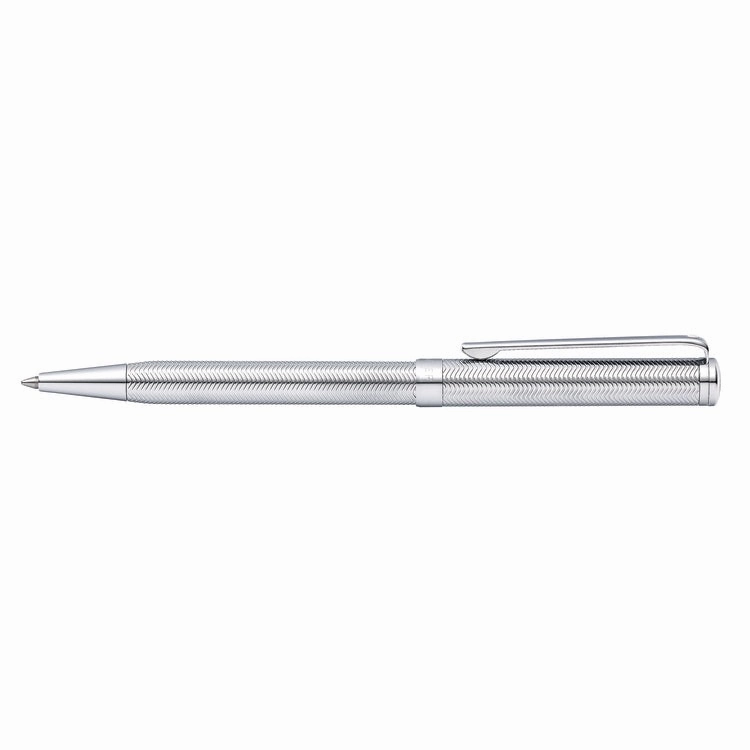 tall Sheaffer Intensity Engraved ChromeW/Chrome Cap Chrome Trim Ballpoint Pen