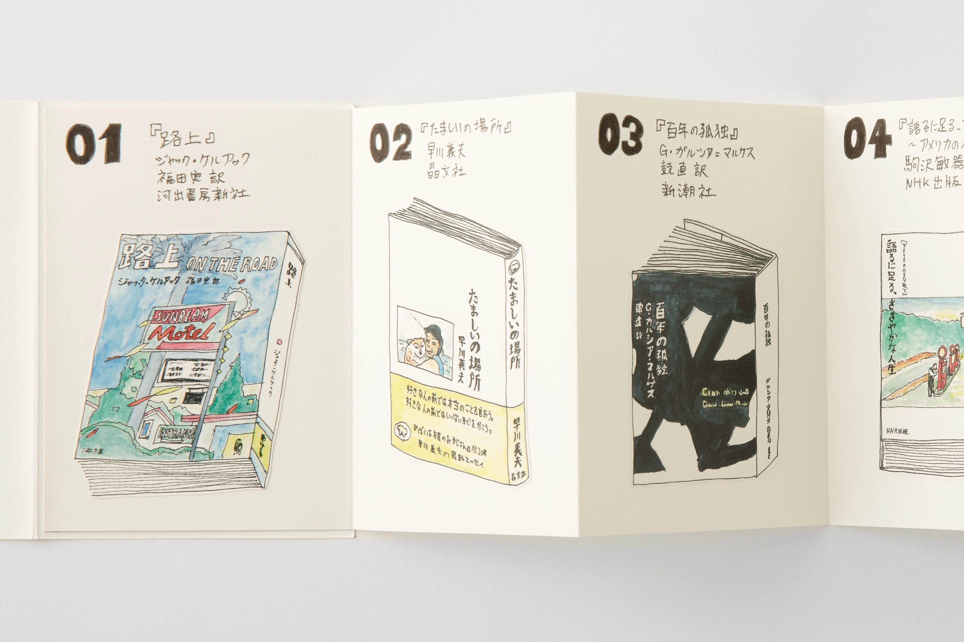 ceramic Traveler'S Notebook Accordion Fold Paper Notebook- Passport Size