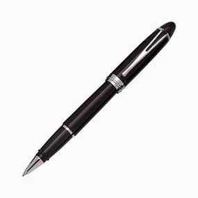 Aurora Ipsilon Deluxe Black/Chrome Rollerball Pen colorful