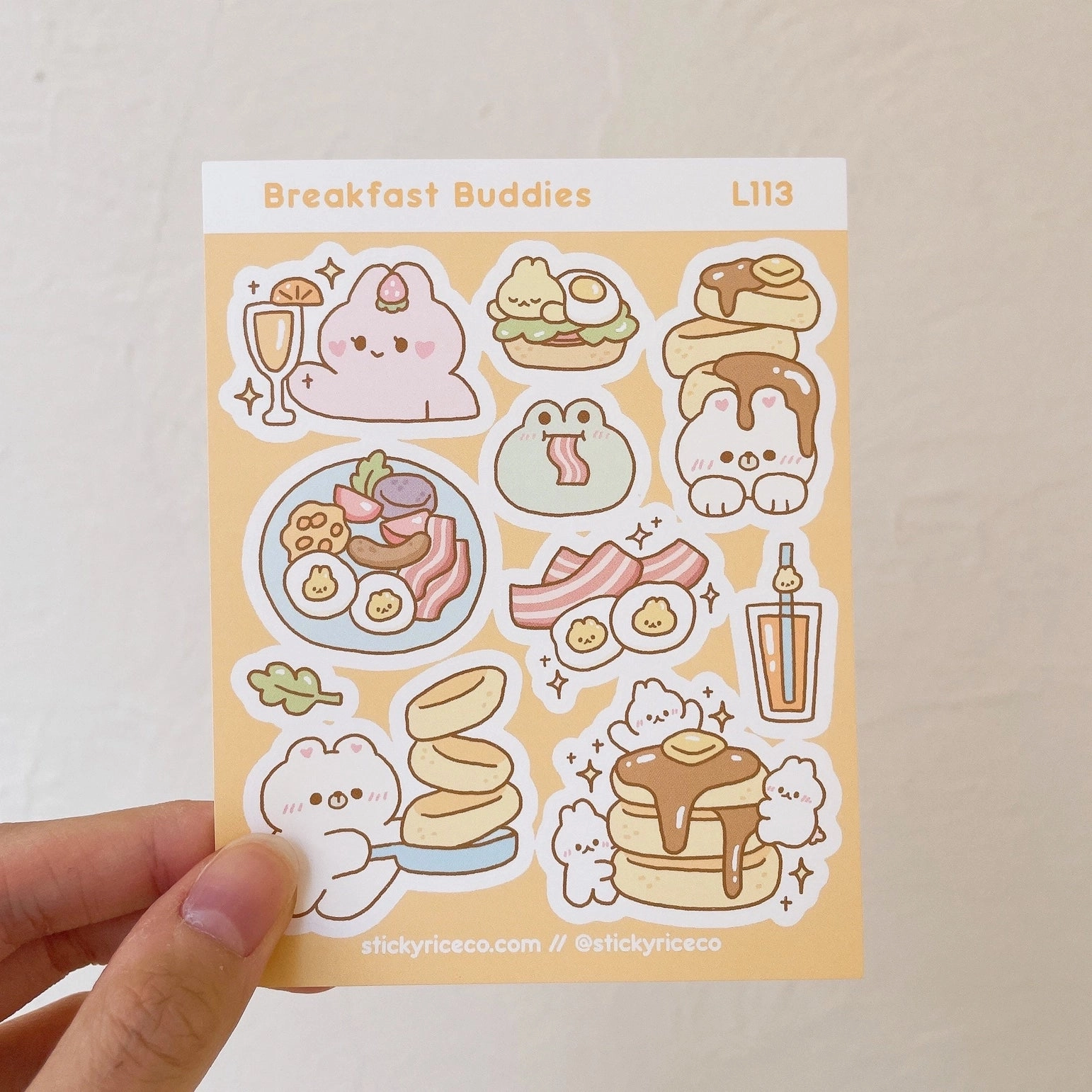Breakfast Buddies Sticker Sheet square