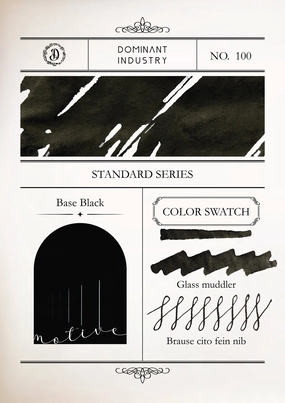 neutral Dominant Industry Standard Ink 25Ml - Base Black