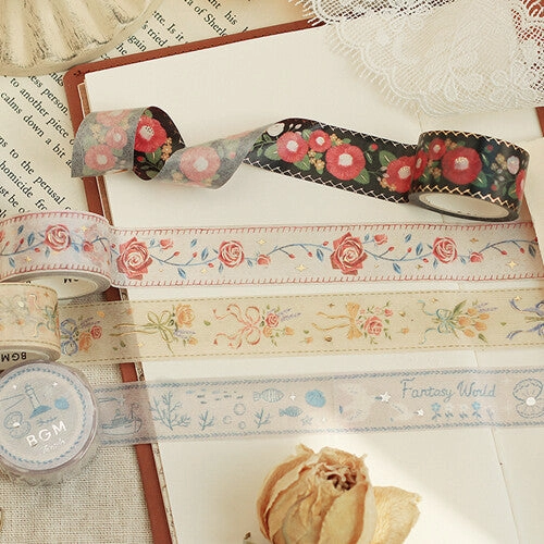 short Embroidered Ribbon Fantasy World Washi Tape