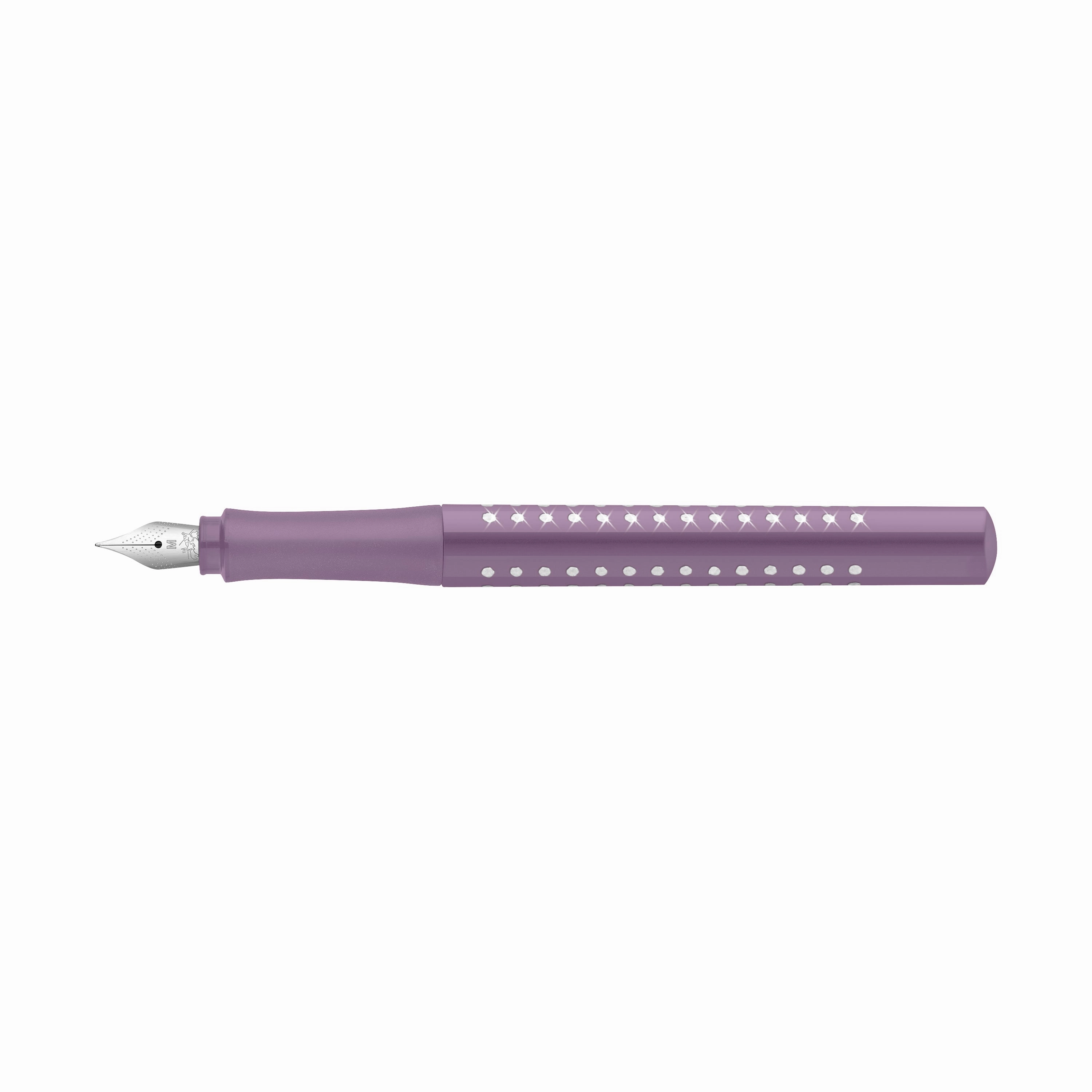 manual tall Faber-Castell Grip 2010 Sparkle Violet Fountain Pen