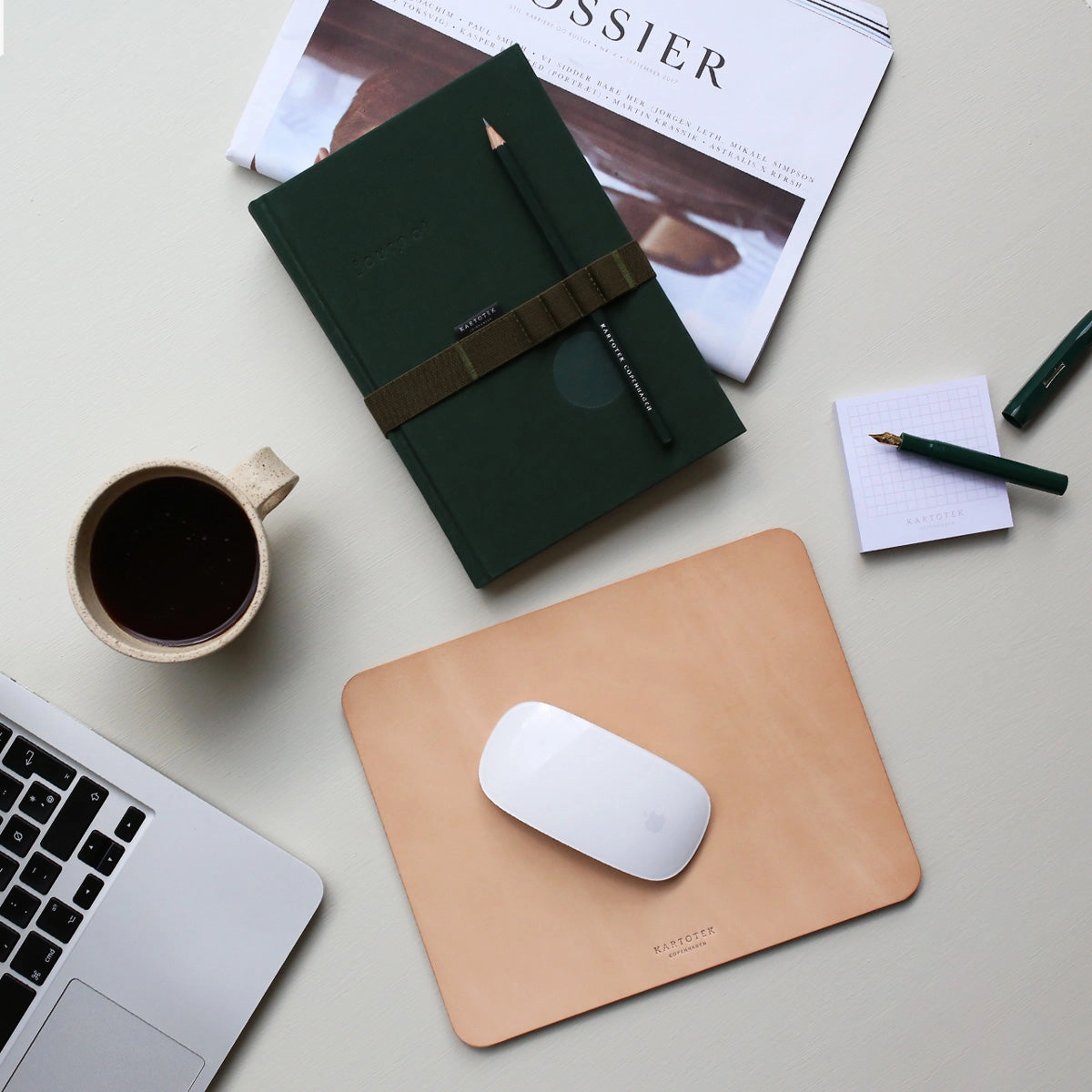 Leather Mouse Pad // Natural loose