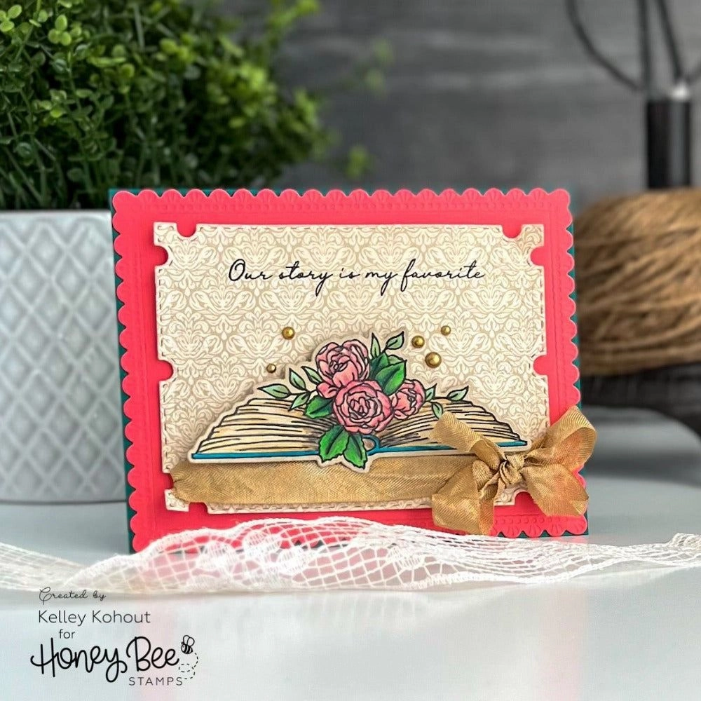 Love Is A Rose - 6X8 Stamp Set pastel