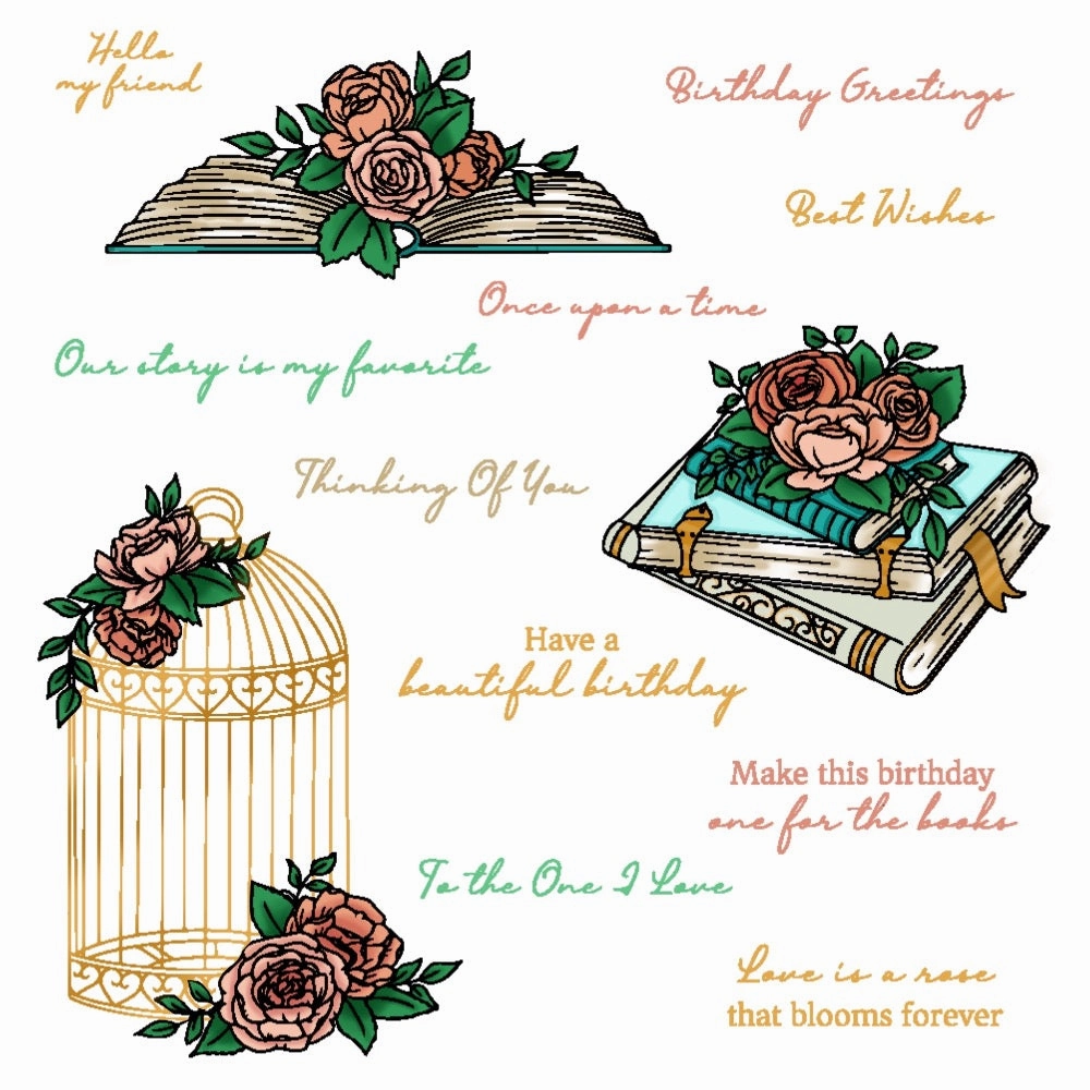 Love Is A Rose - 6X8 Stamp Set wholesale